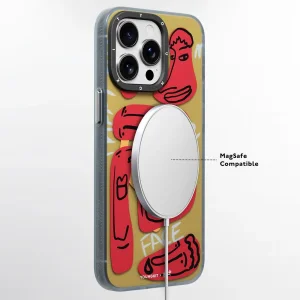 کاور یانگ کیت مدل Abstract Face Lines-Smiles مناسب برای گوشی موبایل اپل iphone 15promax
