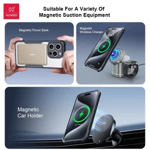 کاور اپیکوی مدل Xundd Rotating 360 Magnetic مناسب برای گوشی موبایل اپل iPhone 17