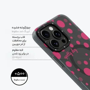 کاور یانگ کیت مدل polka dots کد Z03 مناسب برای گوشی موبایل اپل iphone15promax