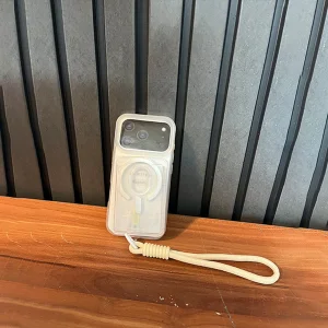 کاور اپیکوی مدل Utryee Wallet Magsafe مناسب برای گوشی موبایل اپل iPhone 17 Pro Max به همراه بند و جای کارتی مگنتی