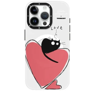 کاور یانگ کیت مدل آرت گربه کد 02 مناسب برای گوشی موبایل  اپل iphone14pro