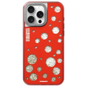 کاور یانگ کیت مدل Polka Dots Quicksand Magsafe مناسب برای گوشی موبایل اپل iphone 15promax