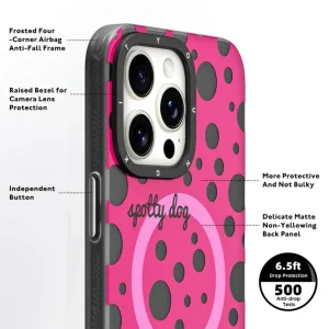 کاور یانگ کیت مدل polka dots مناسب برای گوشی موبایل اپل iphone 15 promax