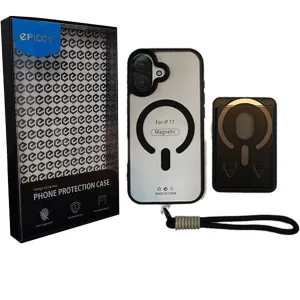 کاور اپیکوی مدل Utryee Wallet Magsafe مناسب برای گوشی موبایل اپل iPhone 17 به همراه بند و جای کارتی