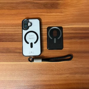 کاور اپیکوی مدل Utryee Wallet Magsafe مناسب برای گوشی موبایل اپل iPhone 17 به همراه بند و جای کارتی