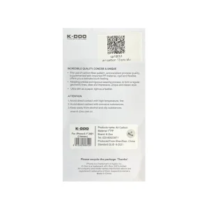 کاور کی-دوو مدل Air Carbon مناسب برای گوشی موبایل اپل IPhone 13 Pro