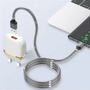 کابل تبدیل USB به لایتنینگ الدینیو مدل LS491 01to طول 1 متر