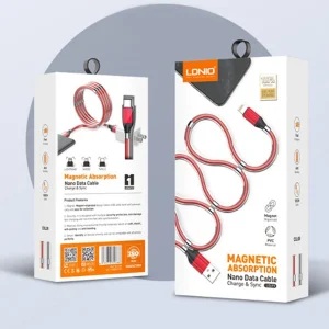کابل تبدیل USB به لایتنینگ الدینیو مدل LS491 01to طول 1 متر
