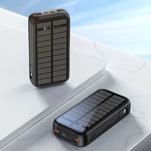 پاوربانک گرین لاین مدل PD20W SOLAR 2 ظرفیت 20000 میلی‌آمپر ساعت