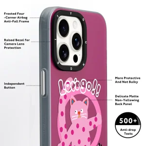 کاور یانگ کیت مدل  Polka Dot Catمناسب برای گوشی موبایل اپل iphone 14promax