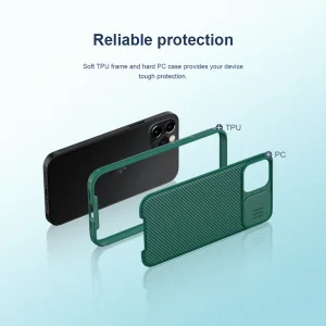 کاور نیلکین مدل Camshield_ip12promax مناسب برای گوشی موبایل اپل IPhone 12 Pro Max