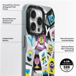 کاور یانگ کیت مدل White S.Nine Colorful Eyes مناسب برای گوشی موبایل اپل iphone 15 promax