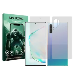 محافظ صفحه نمایش شفاف کینگ کونگ مدل Tough مناسب برای گوشی موبایل سامسونگ Galaxy Note 10 Plus 5G به همراه محافظ پشت گوشی