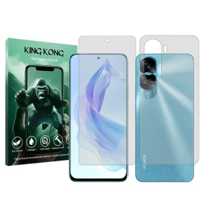 محافظ صفحه نمایش شفاف کینگ کونگ مدل Tough مناسب برای گوشی موبایل آنر 90 Lite به همراه محافظ پشت گوشی