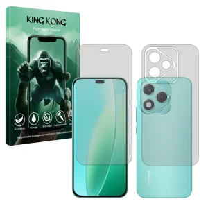 محافظ صفحه نمایش مات کینگ کونگ مدل Tough مناسب برای گوشی موبایل آنر 400 Lite به همراه محافظ پشت گوشی