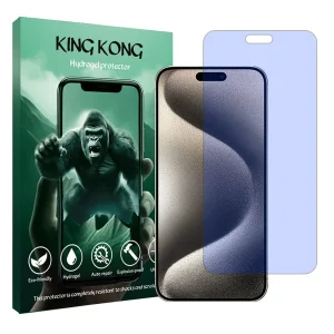 محافظ صفحه نمایش ضداشعه آبی کینگ کونگ مدل Tough مناسب برای گوشی موبایل اپل iPhone 15 Pro Max