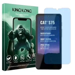 محافظ صفحه نمایش مات ضداشعه آبی کینگ کونگ مدل Tough مناسب برای گوشی موبایل کاترپیلار S75