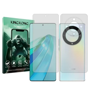 محافظ صفحه نمایش شفاف کینگ کونگ مدل Tough مناسب برای گوشی موبایل آنر X9a به همراه محافظ پشت گوشی