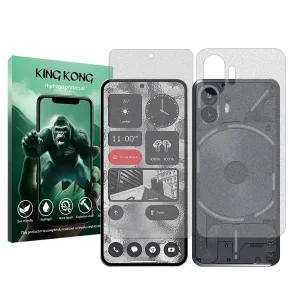 محافظ صفحه نمایش مات کینگ کونگ مدل Tough مناسب برای گوشی موبایل ناتینگ Phone 2 به همراه محافظ پشت گوشی