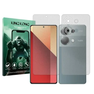 محافظ صفحه نمایش مات کینگ کونگ مدل Tough مناسب برای گوشی موبایل شیائومی Redmi Note 13 Pro 4G به همراه محافظ پشت گوشی