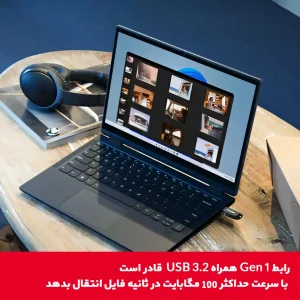 فلش مموری سن دیسک مدل CZ550 CURVE USB3.2 ظرفیت 256 گیگابایت