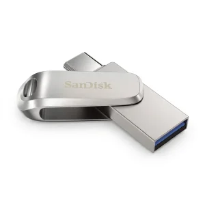 فلش مموری سن دیسک مدل Ultra Dual Drive Luxe ظرفیت 64 گیگابایت با رابط USB 3.2
