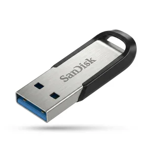 فلش مموری سن دیسک مدل Ultra Flair CZ73 ظرفیت 512 گیگابایت با بدنه فلزی، رابط USB 3.0 و سرعت خواندن 150 مگابایت بر ثانیه، سازگار با ویندوز، مک، گوشی، تبلت و تلویزیون