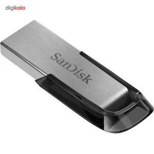 فلش مموری سن دیسک Ultra Flair CZ73 ظرفیت 64 گیگابایت با رابط USB 3.0 و بدنه فلزی مقاوم، سرعت انتقال 150 مگابایت بر ثانیه و سازگار با انواع سیستم‌عامل‌ها و دستگاه‌ها