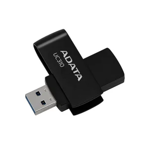 فلش مموری ای دیتا مدل UC310 ظرفیت 64 گیگابایت با رابط USB 3.2 Gen1، طراحی چرخشی، سازگار با ویندوز، مک، لینوکس، بدون نیاز به نصب درایور و مناسب استفاده در کامپیوتر، لپ‌تاپ، گوشی و تلویزیون