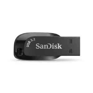 فلش مموری سن دیسک Ultra Shift ظرفیت 64 گیگابایت، USB 3.2، سرعت انتقال تا 100 مگابایت بر ثانیه، مقاوم در برابر شوک، لرزش، گرد و غبار و ضد اثر انگشت