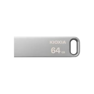 فلش مموری کیوکسیا مدل U366 ظرفیت 64 گیگابایت بدنه استیل مقاوم، رابط USB 3.2 سرعت انتقال بالا و حلقه اتصال آسان