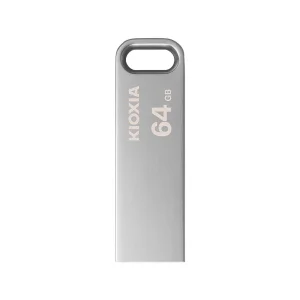 فلش مموری کیوکسیا مدل U366 ظرفیت 64 گیگابایت بدنه استیل مقاوم، رابط USB 3.2 سرعت انتقال بالا و حلقه اتصال آسان