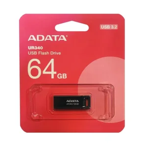 فلش مموری ای دیتا مدل UR340 ظرفیت 64 گیگابایت با رابط USB
