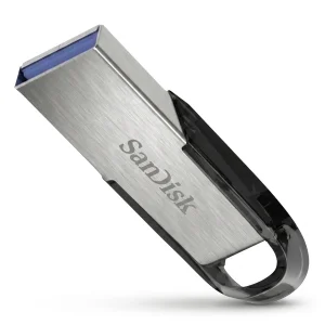 فلش مموری سن دیسک مدل CZ73 ظرفیت 32 گیگابایت با بدنه فلزی، رابط USB 3.0 و سرعت انتقال 150 مگابایت بر ثانیه، سازگار با ویندوز و مک و مناسب موبایل، تبلت، لپ‌تاپ و تلویزیون