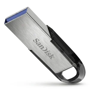 فلش مموری سن دیسک مدل CZ73 ظرفیت 32 گیگابایت با بدنه فلزی، رابط USB 3.0 و سرعت انتقال 150 مگابایت بر ثانیه، سازگار با ویندوز و مک و مناسب موبایل، تبلت، لپ‌تاپ و تلویزیون