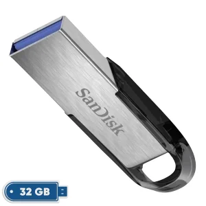 فلش مموری سن دیسک مدل CZ73 ظرفیت 32 گیگابایت با بدنه فلزی، رابط USB 3.0 و سرعت انتقال 150 مگابایت بر ثانیه، سازگار با ویندوز و مک و مناسب موبایل، تبلت، لپ‌تاپ و تلویزیون