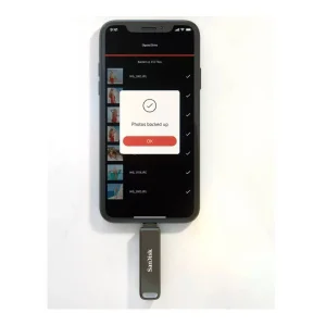 فلش مموری سن دیسک مدل PHONE DRIVE ( LIGHTNING / TYPE-C ) ظرفیت 256 گیگابایت با رابط لایتنینگ، USB Type-C