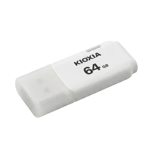 فلش مموری کیوکسیا مدل U202 ظرفیت 64 گیگابایت با رابط USB 2.0، بدنه پلاستیکی مقاوم، درپوش‌دار، سازگار با کامپیوتر، لپ‌تاپ، گوشی، تبلت و تلویزیون، پشتیبانی از Windows 11 و macOS نسخه 12 تا 15