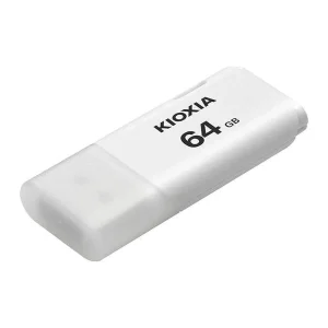 فلش مموری کیوکسیا مدل U202 ظرفیت 64 گیگابایت با رابط USB 2.0، بدنه پلاستیکی مقاوم، درپوش‌دار، سازگار با کامپیوتر، لپ‌تاپ، گوشی، تبلت و تلویزیون، پشتیبانی از Windows 11 و macOS نسخه 12 تا 15
