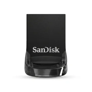 فلش مموری 64GB سن دیسک Ultra Fit با رابط USB 3.1، سرعت خواندن تا 130MB/s، اندازه بسیار کوچک و گیره اتصال بند آویز