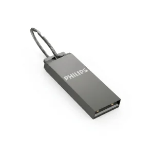 فلش مموری 64 گیگابایت فیلیپس مدل FM21UA-B با رابط USB 2.0، سرعت خواندن 30 و نوشتن 15 مگابایت بر ثانیه، سازگار با ویندوز، مک و لینوکس، بدنه ضد خش و ضد اثر انگشت