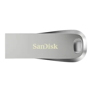 فلش مموری سن دیسک Ultra Luxe ظرفیت 64 گیگابایت با رابط USB 3.1 سرعت خواندن تا 150 مگابایت بر ثانیه، بدنه فلزی مقاوم، پشتیبانی از نرم‌افزار رمزگذاری اطلاعات