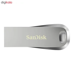 فلش مموری سن دیسک Ultra Luxe ظرفیت 64 گیگابایت با رابط USB 3.1 سرعت خواندن تا 150 مگابایت بر ثانیه، بدنه فلزی مقاوم، پشتیبانی از نرم‌افزار رمزگذاری اطلاعات