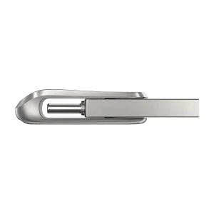 فلش مموری سن دیسک Ultra Dual Drive Luxe ظرفیت 512 گیگابایت با دو رابط USB 3.2 Type-C و Type-A، طراحی چرخشی، بدنه فلزی و سازگار با گوشی، تبلت، کامپیوتر و تلویزیون