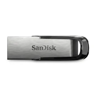 فلش مموری سن دیسک مدل Ultra Flair CZ73 ظرفیت 16 گیگابایت با بدنه فلزی، پورت USB 3.0، سازگار با USB 2.0 و قابلیت رمزگذاری فایل‌ها