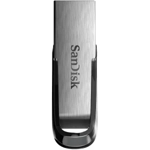 فلش مموری سن دیسک مدل Ultra Flair CZ73 ظرفیت 16 گیگابایت با بدنه فلزی، پورت USB 3.0، سازگار با USB 2.0 و قابلیت رمزگذاری فایل‌ها