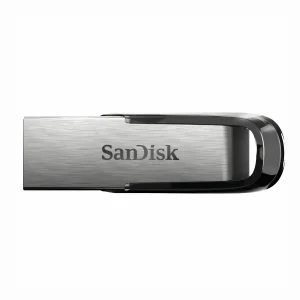 فلش مموری سن دیسک مدل Ultra Flair CZ73 ظرفیت 16 گیگابایت با بدنه فلزی، پورت USB 3.0، سازگار با USB 2.0 و قابلیت رمزگذاری فایل‌ها