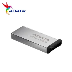 فلش مموری ای دیتا مدل UR350 ظرفیت 128 گیگابایت مقاوم در برابر گرد و غبار، سازگار با Windows، Mac OS و Linux