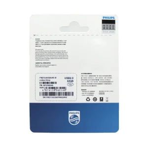 فلش مموری فیلیپس مدل FM21UA-B ظرفیت 32گیگابایتبا رابط USB 2.0 بسته 5 عددی