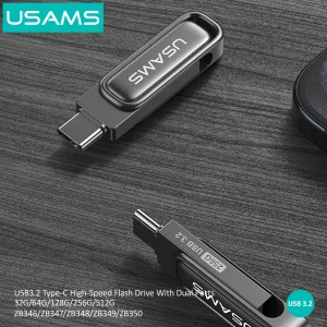 فلش مموری یوسمز مدل zb349 ظرفیت 256 گیگابایت با رابط usb-C